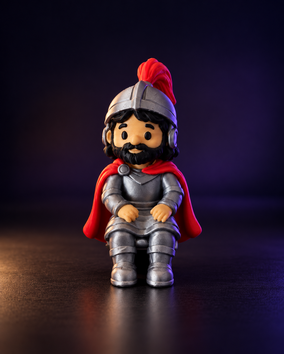 Mini São Jorge sentado