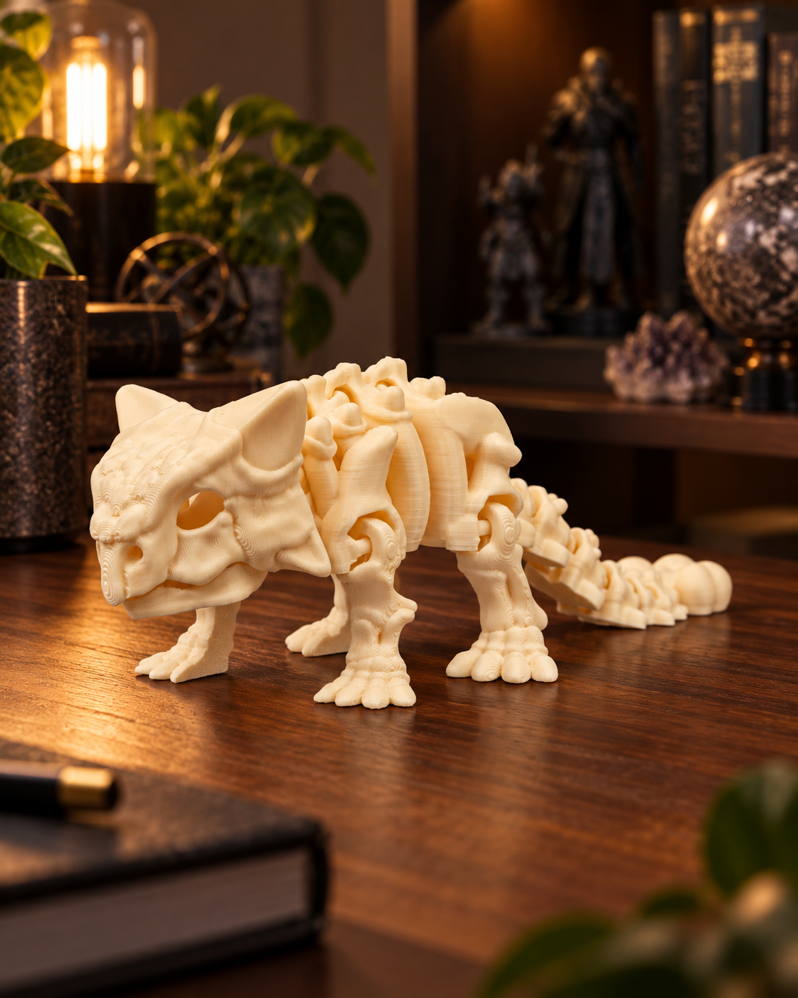 Anquilossauro Esqueleto Articulado 3D – Miniatura Dinossauro Colecionável